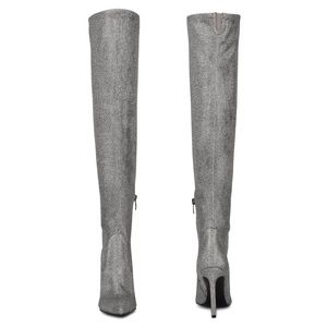 Nine West Above the Knee Tracy Boots in Pewter